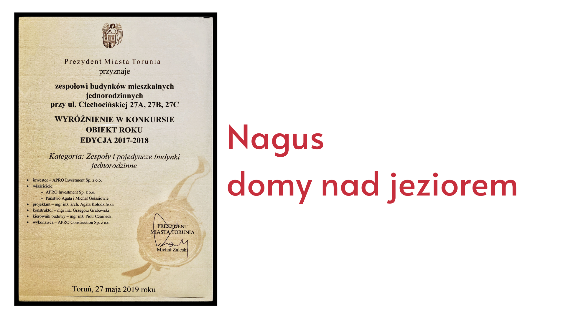 Domy Nagus Apro Investment